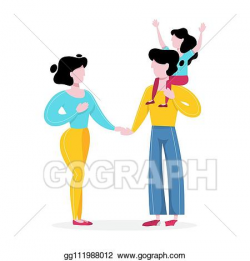 Vector Illustration - Happy parents with child. parent and ...
