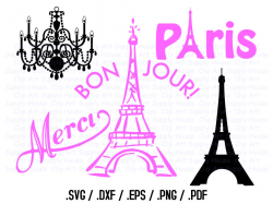 Paris Clipart Paris SVG Files I Love Paris Clipart Parisian