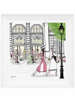 Café Le Nemours, Paris - Illustration - Limited Edition Print ...