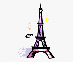 Clipart Eiffel Tower Paris - Cartoon France Eiffel Tower ...