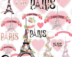 Paris clipart | Etsy
