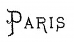 Graphics Cottage: Paris Writing Old Clip Art Image