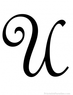 Printable Letter U in Cursive Writing | Cursive Letters ...