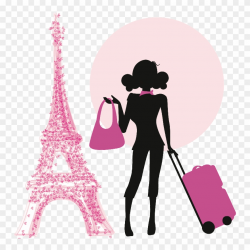 Dall Clipart Paris - Girl In Paris Png Transparent Png ...