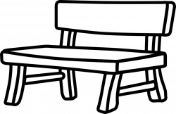 28+ Collection of Bench Clipart Black And White | High quality, free ...