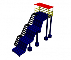 Theme park slides 3D max model - CADblocksfree -CAD blocks free