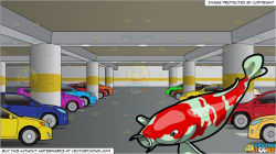 clipart #cartoon A Majestic Koi Fish and An Underground ...