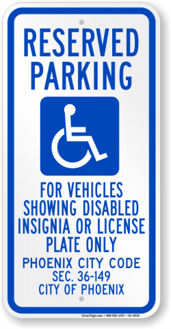 Arizona Parking Signs, Fire Lane Signs and Other Regulated Signs