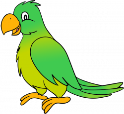 Green Parrot Clipart