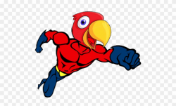 Parrot Clipart Baby Parrot - Hombre De Fuego Superheroe ...