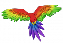 Rainbow Parrot by DovieCaba on DeviantArt