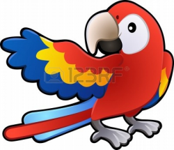 Cute Parrot Clipart - Clip Art Bay