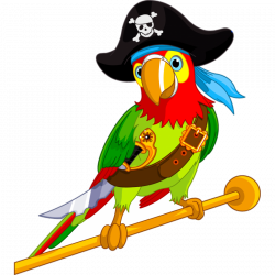 Pirate Parrot Stickers, Animals Stickers Discount for Kids - Deco Soon