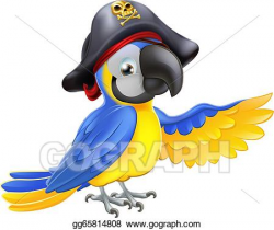 Vector Clipart - Pirate parrot illustration. Vector ...