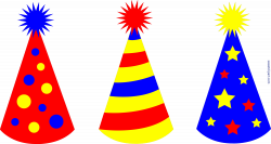 Birthday Party Hats Set 2 Clip Art - Sweet Clip Art