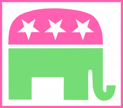 Republican Party Elephant With Border Clip Art at Clker.com - vector ...