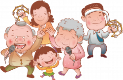 Cartoon Singing - Family party 1985*1303 transprent Png Free ...