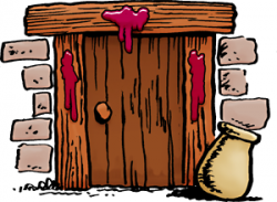 Passover blood over door. | Holidays | Moses bible crafts ...