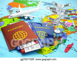 Stock Illustration - Travel or tourism concept. passport ...