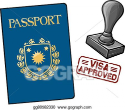 Vector Stock - Passport - visa approved. Clipart ...