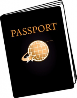 Clip Art Illustration Of A Passport | Weather Clipart