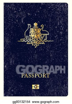 Vector Stock - Australian worn passport. Clipart ...