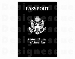 American Passport Svg, US Passport SVG, Travel Svg, Vacation Svg, Passport  Clipart, Files for Cricut, Cut Files For Silhouette, Dxf, Png Eps