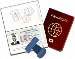 Visa Passport Clipart - Passport And Visa Png , Transparent ...