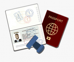 Visa Passport Clipart - Passport And Visa Png, Cliparts ...