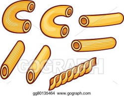 Vector Art - Macaroni pasta collection. EPS clipart ...