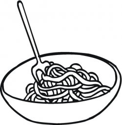 Pasta clipart black and white 3 » Clipart Station