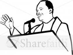 African American Pastor Clipart | Church People Clipart