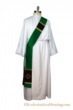 Alpha Omega Silk Priest/Pastor and Deacon Stole