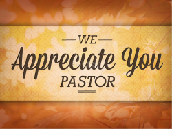 Pastor Appreciation Day Christian PowerPoint | Fall ...