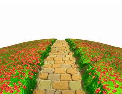 Stone Path with Flowers Ground PNG Clipart | Gallery Yopriceville ...