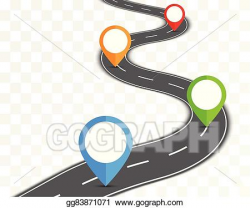 EPS Vector - Road on transparent background. Stock Clipart ...