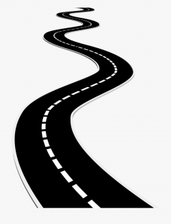 Winding Path Graphic - Route Clipart Black And White #854913 ...
