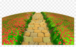 Free Png Download Stone Path With Flowers Ground Png - Stone ...