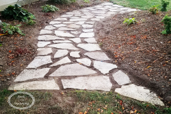 How To Lay A Flagstone Pathway - Soon To Be Charming