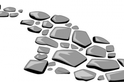 Footprint Clipart Stone Pathway – Pencil And In Color ...