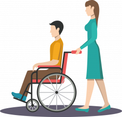 Wheelchair Patient Nursing Clip art - Push the wheelchair 1643*1575 ...