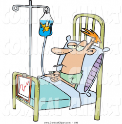 free medical clip art | Comical Clip Art of an Ill Hospital ...