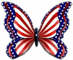 butterfly patriotic memorialday 4thofjuly july4th...