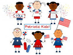 Patriotic Kids Clip Art {by Busy Bee Clip Art} | classroom ...