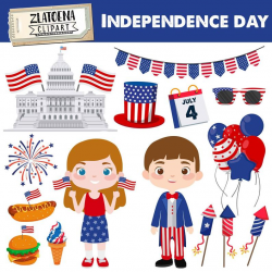 Independence day clipart 4th of July Clipart Independence graphics American  USA Clipart Patriotic Clipart Fourth of July clipart Fireworks