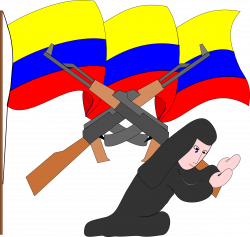 Clipart - bandera colombiana