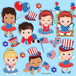 Patriotic babies, 4th of July baby, Fourth of July clipart, Independence  day clipart, Patriotic clipart, 4th of July