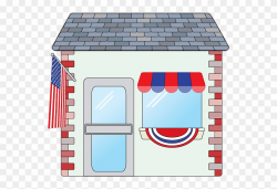 American Patriotic Small Shop Image On A Transparent - Store ...