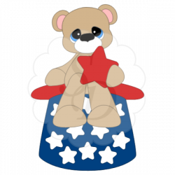 American Bear by ScrappyDew.com | Patriotic | Pinterest | Bears
