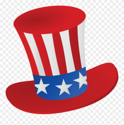 Free Clipart Of A Patriotic American Top Hat - Transparent ...
